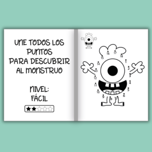 🔢 Une los Puntos: Monstruos Felices