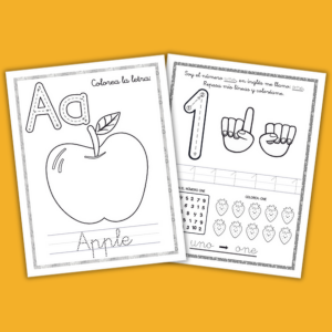 🎨 Mi Primer Libro de Colorear en Inglés