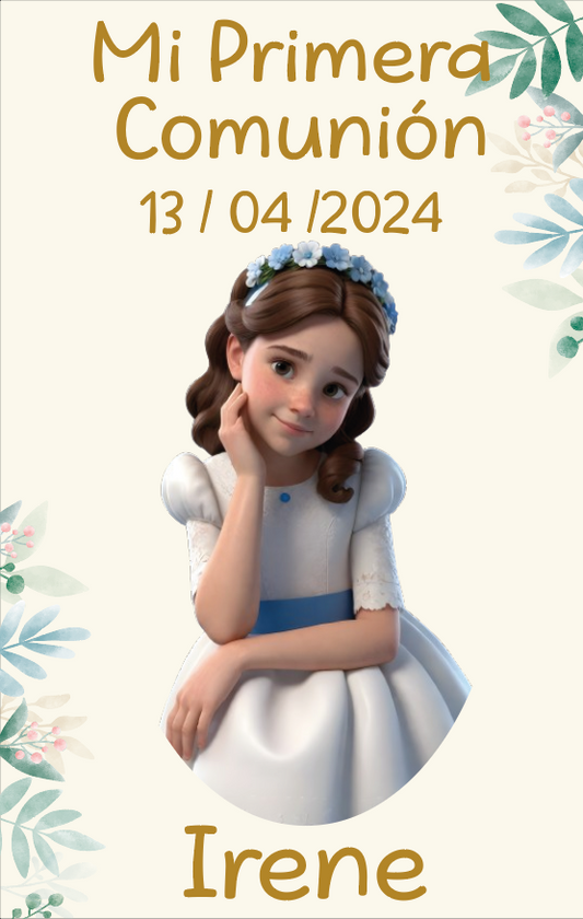 Diseño Personalizado de Invitaciones de Comunión (Formato Digital)