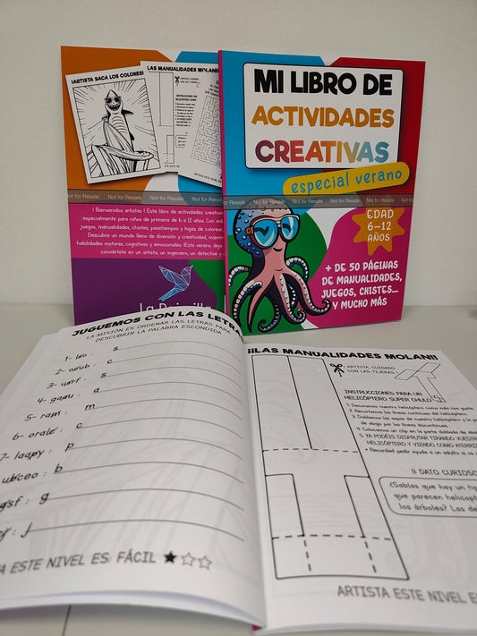 📘 Mi Libro de Actividades Creativas Especial Verano