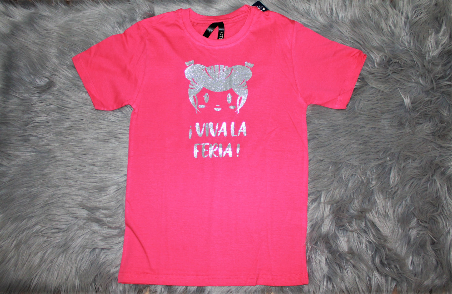 Camiseta infantil – Vinilo purpurina