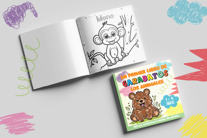 🐾 Mi Primer Libro de Garabatos: Los Animales