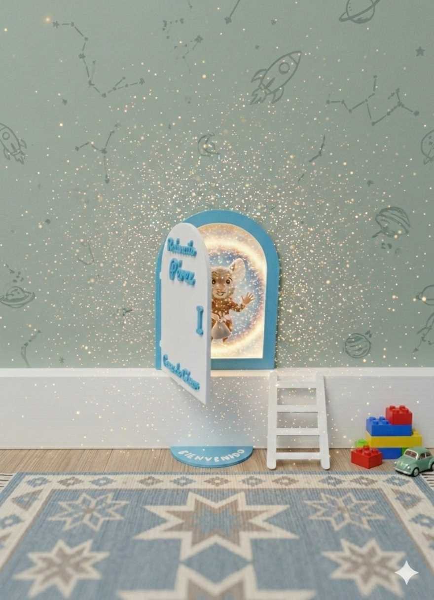 Puerta del Ratoncito Pérez personalizada 3D 🐭✨