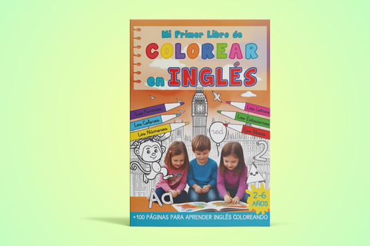 🎨 Mi Primer Libro de Colorear en Inglés
