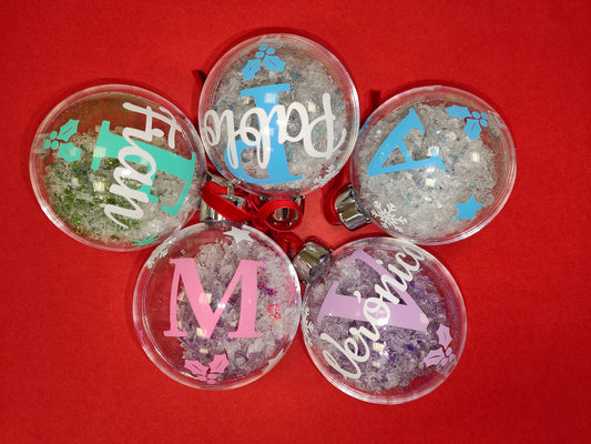 Bola transparente personalizada con foto o relleno