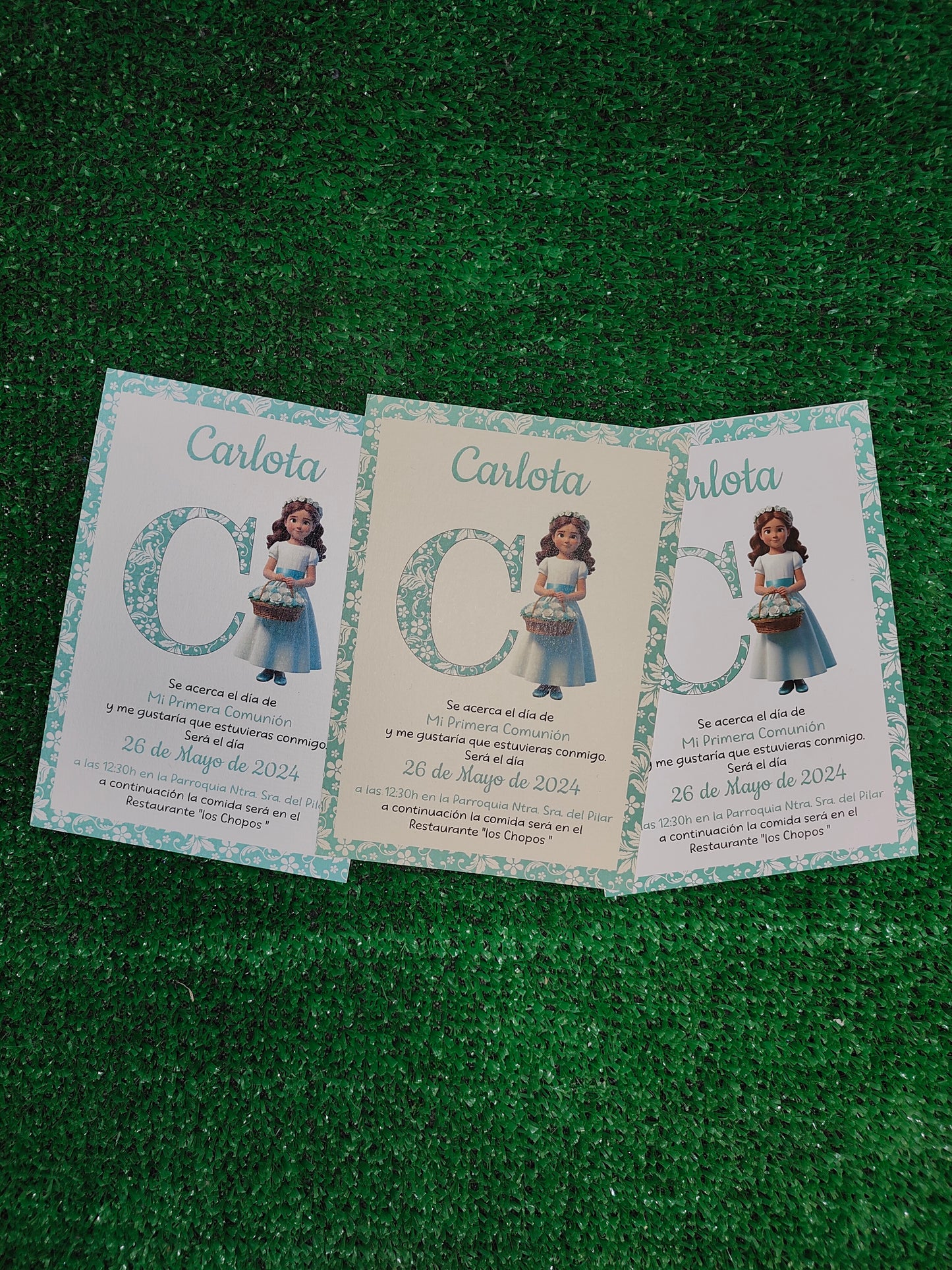 Diseño Personalizado de Invitaciones de Comunión (Formato Digital)