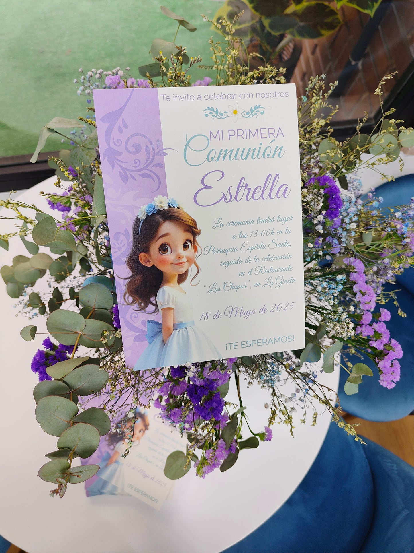 Diseño Personalizado de Invitaciones de Comunión (Formato Digital)