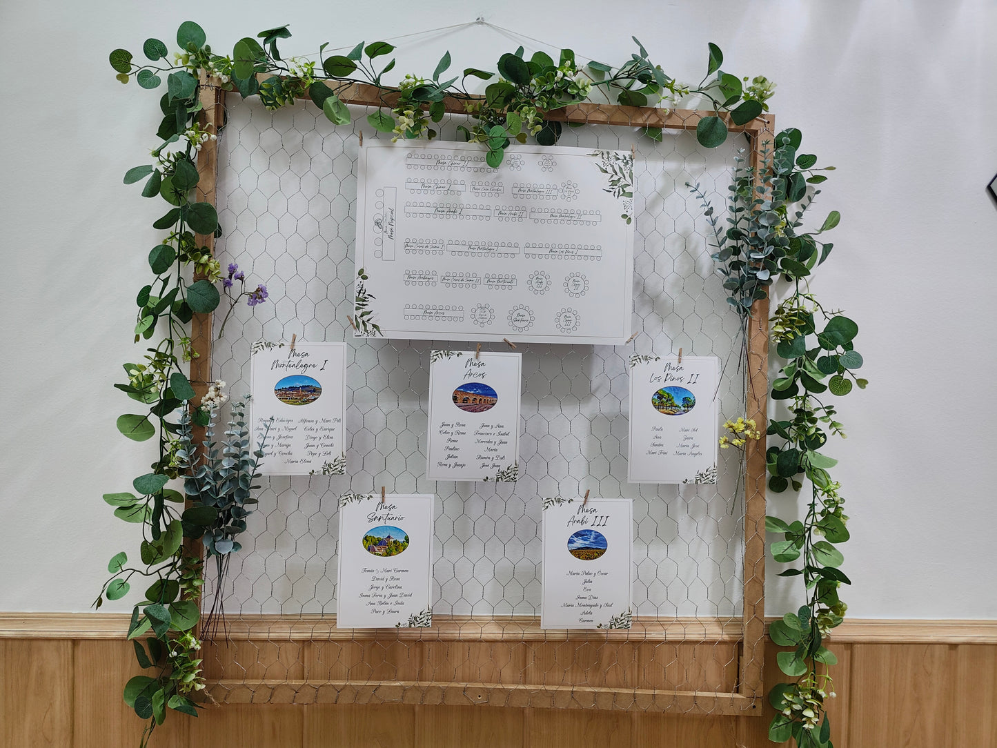 Diseño de seating plan personalizado (formato digital)