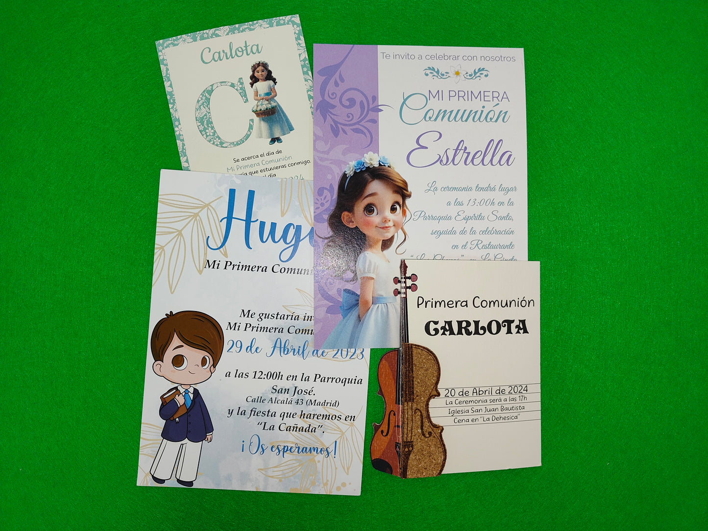 Diseño Personalizado de Invitaciones de Comunión (Formato Digital)