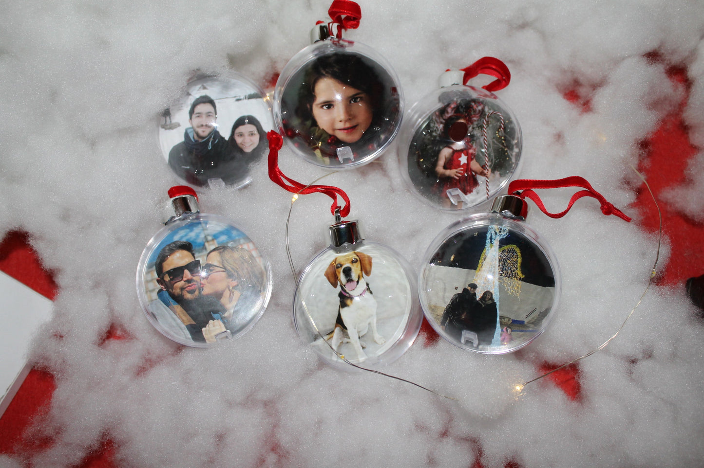 Bola transparente personalizada con foto o relleno