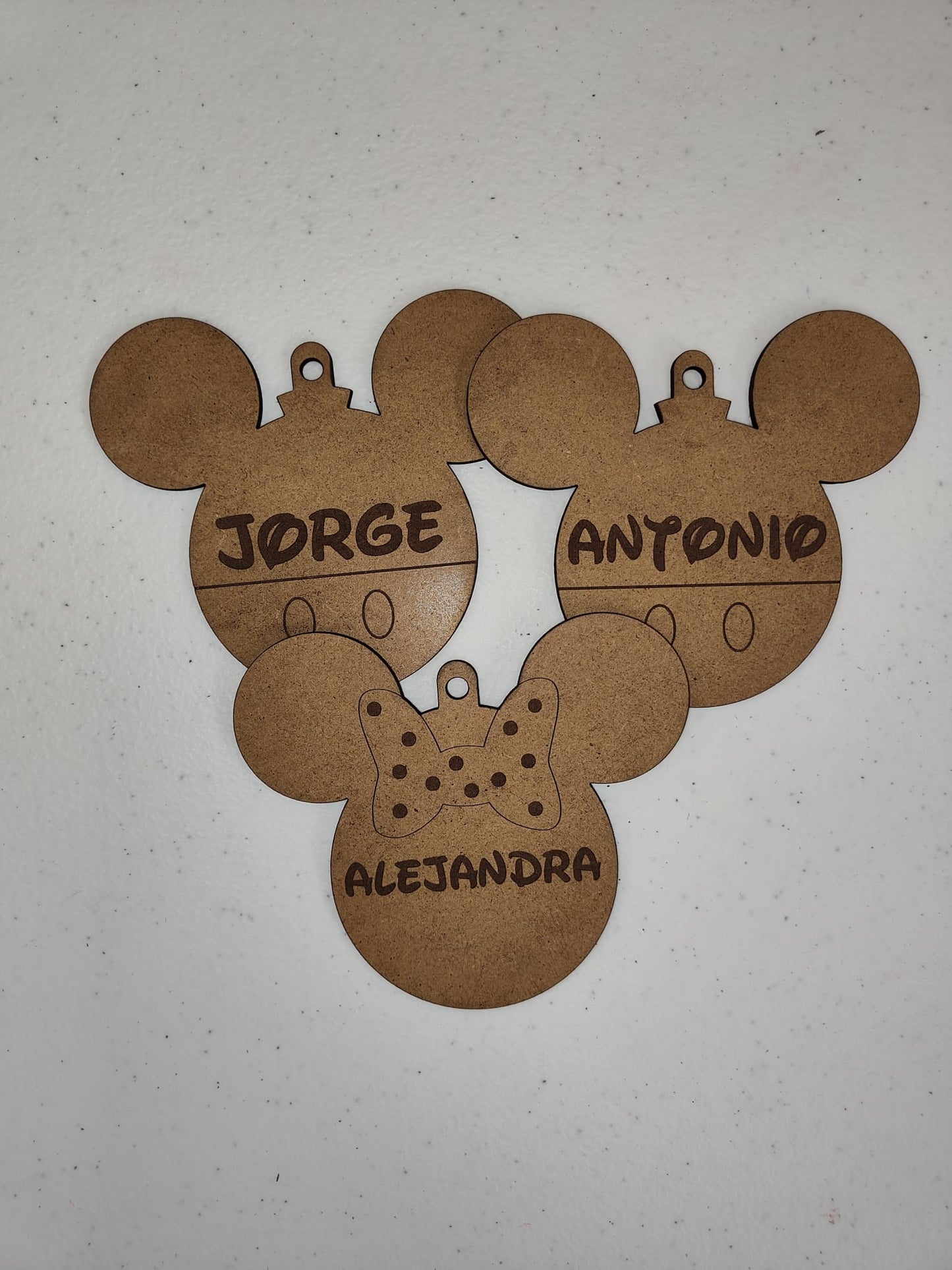 Bola de Navidad de madera personalizada