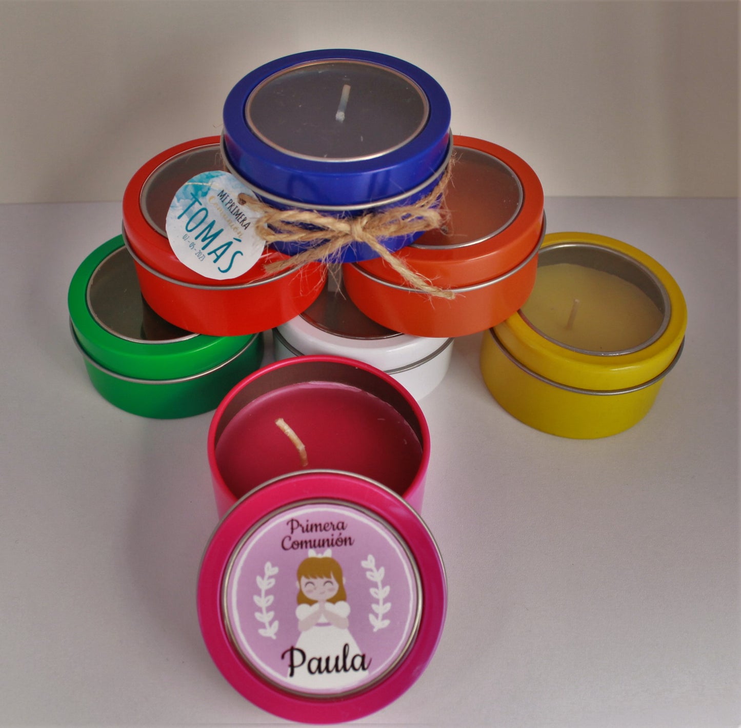 Vela pequeña de colores variados – aroma vainilla